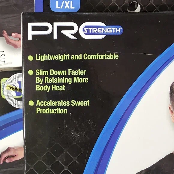 6 Pack - Pro Strength Unisex Sauna Suits - L/XL Lightweight & Comfortable Black - Picture 4 of 4